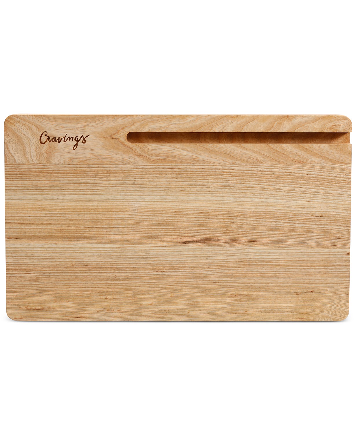 Wood Cutting Board with Tablet Stand