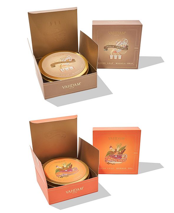 Vahdam Teas Turmeric Spiced Herbal Tea India's Original Masala Chai