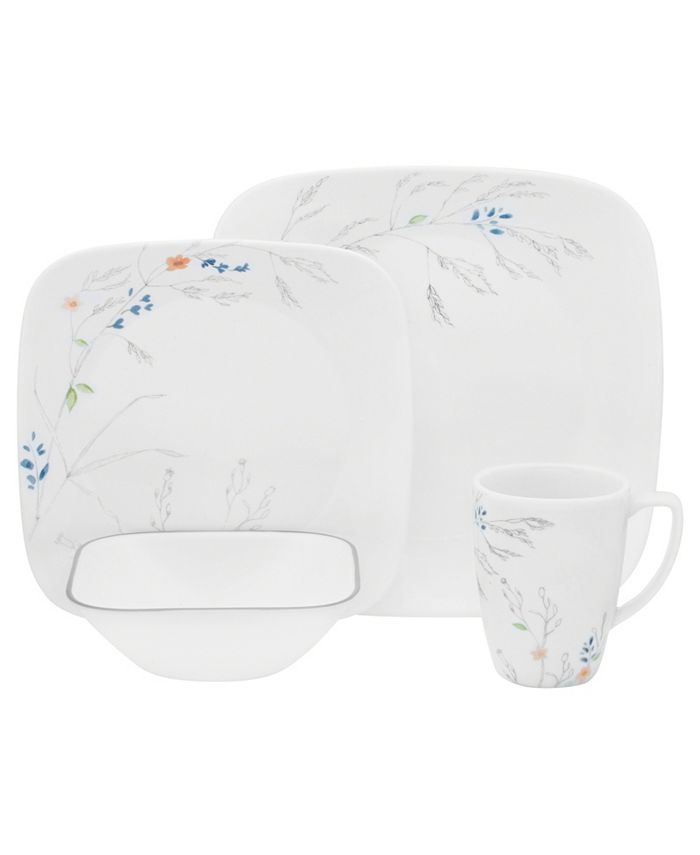 Corelle Boutique Adlyn Square 16Piece Dinnerware Set & Reviews
