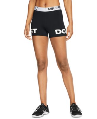 Nike Women's Pro Printed-Waistband Just Do It Shorts \u0026 Reviews - Women -  Macy's