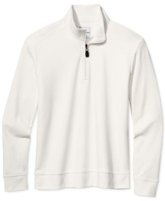 white half zip sweater