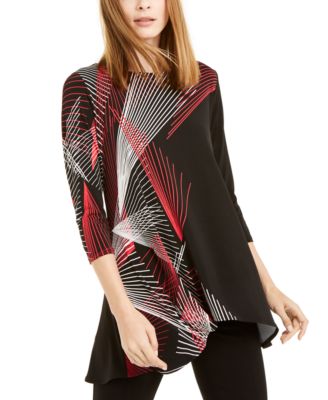 macy's petite tunic tops
