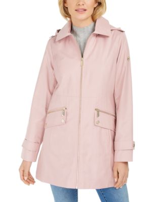 michael kors pink raincoat
