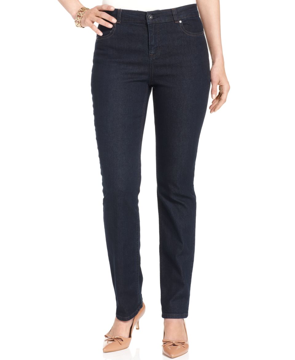 Charter Club Petite Jeans, Flawless Stretch Slim Leg (Rinse)