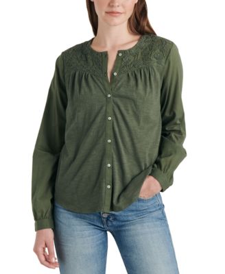 macys lucky brand womens tops