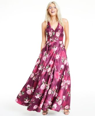 macy's junior floral dress