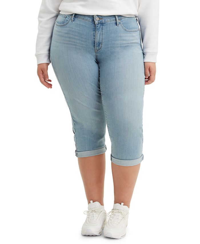 levi capri jeans plus size