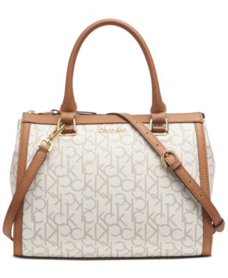 calvin klein mercy signature satchel