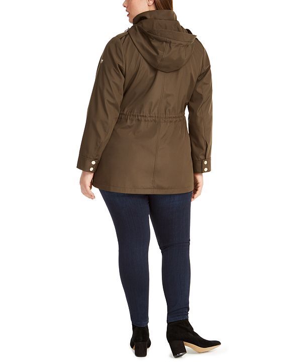 Michael Kors Plus Size WaterResistant Hooded Anorak Jacket & Reviews