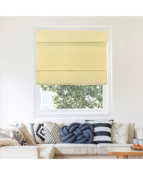 Chicology Cordless Magnetic Roman Shades Privacy Fabric Window Blind Reviews Window Treatments Blinds Macy S