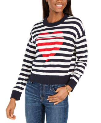 tommy hilfiger striped sweater women's