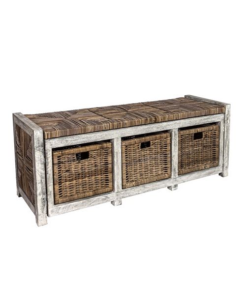 Furniture Rustic 43 Storage Bench Reviews Furniture Macy S