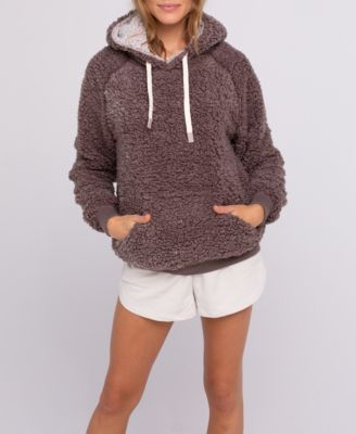 thread and supply cozy fleece hoodie