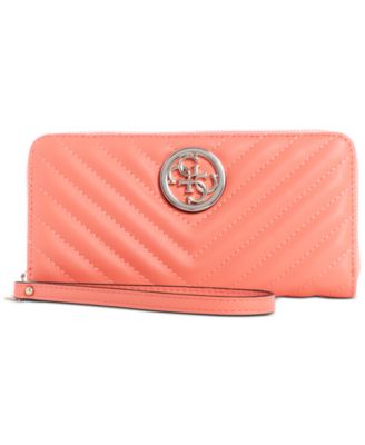 guess kamryn large zip around wallet