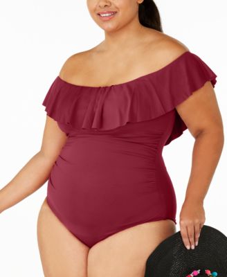 macys plus size swimwear