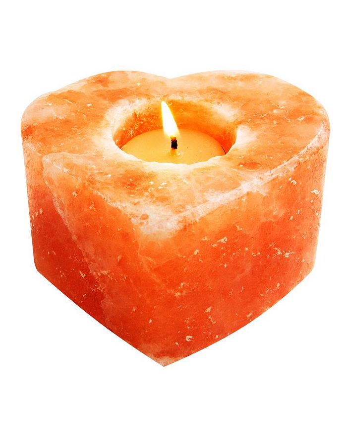 Evolution Salt Co Heart Himalayan Salt Tealight Candle Holder Reviews Macy S