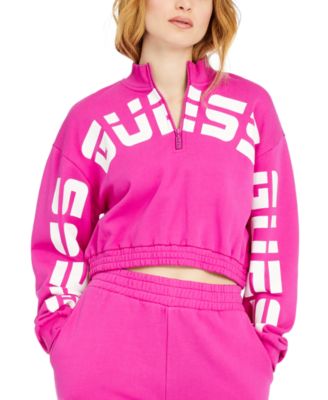 guess pink sweatshirt