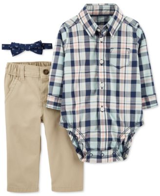 plaid bodysuit baby boy