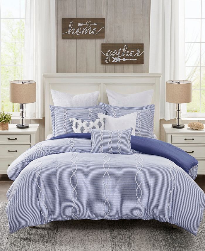 Madison Park Signature Coastal Farmhouse 9 Piece King Comforter Set Reviews Bed In A Bag Bed Bath Macy S