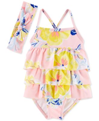 macy's baby girl swimwear