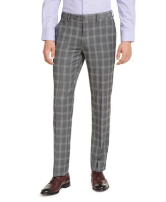 grey checkered pants mens