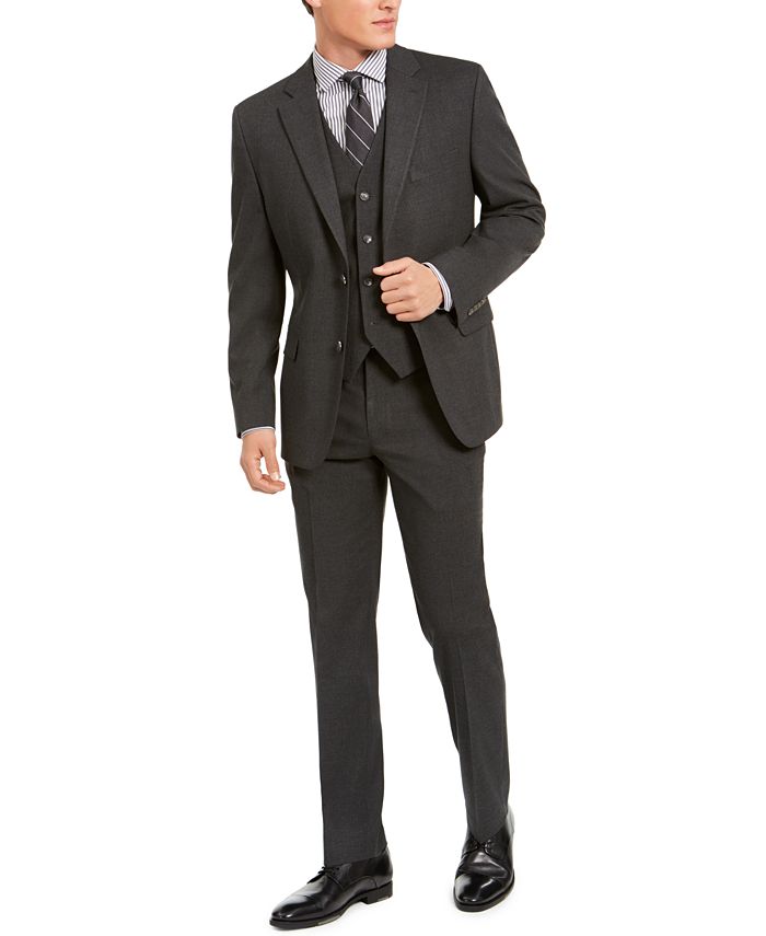 Alfani Men's Classic-Fit Stretch Solid Suit Separates, Created for Macy ...