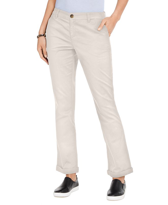 Style & Co Cotton Bootcut Chino Pants, Created for Macy's & Reviews ...