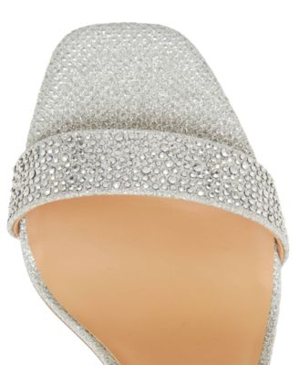 macy's silver sandals