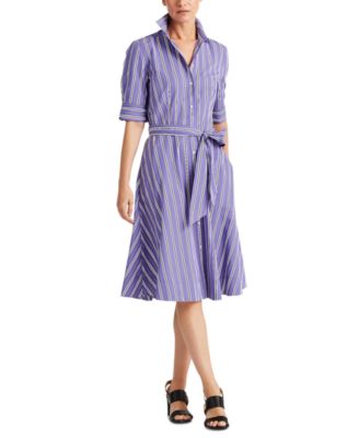 ralph lauren fit and flare shirt dress