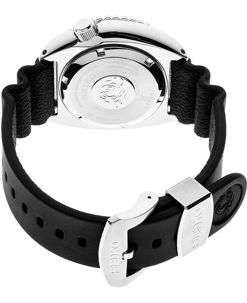 Seiko Men S Automatic Prospex Turtle Black Silicone Strap Watch 45mm A Special Edition Reviews Watches Jewelry Watches Macy S