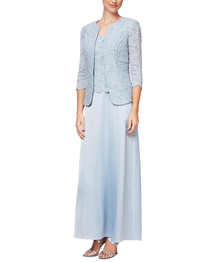 Alex Evenings Lace Jacket & LaceTop Gown & Reviews Dresses Women