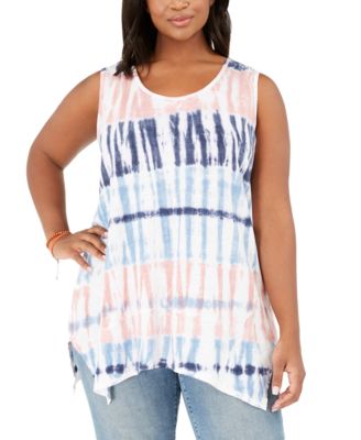 macy's style & co plus size tops