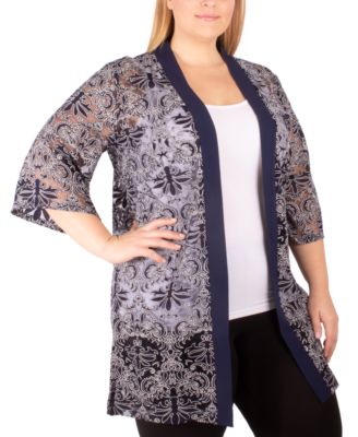 macys plus size kimono