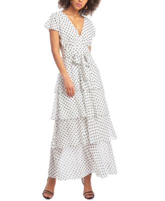 macy's white maxi dress