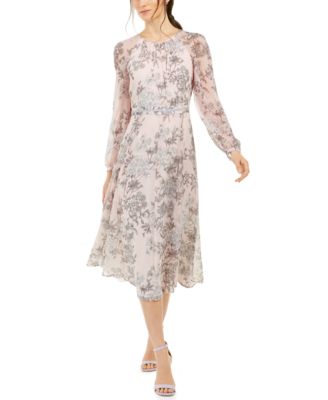 tommy hilfiger floral chiffon dress