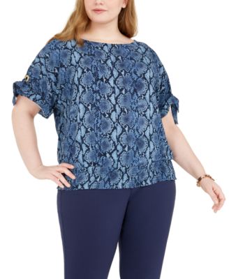 michael kors plus size tops macy's