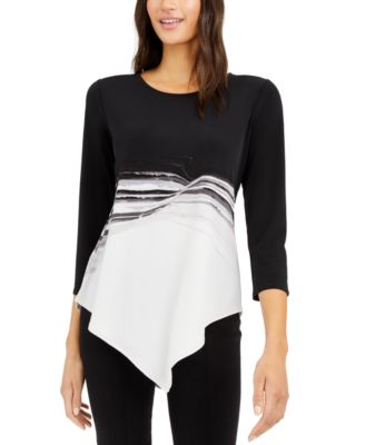 macy's asymmetrical tops