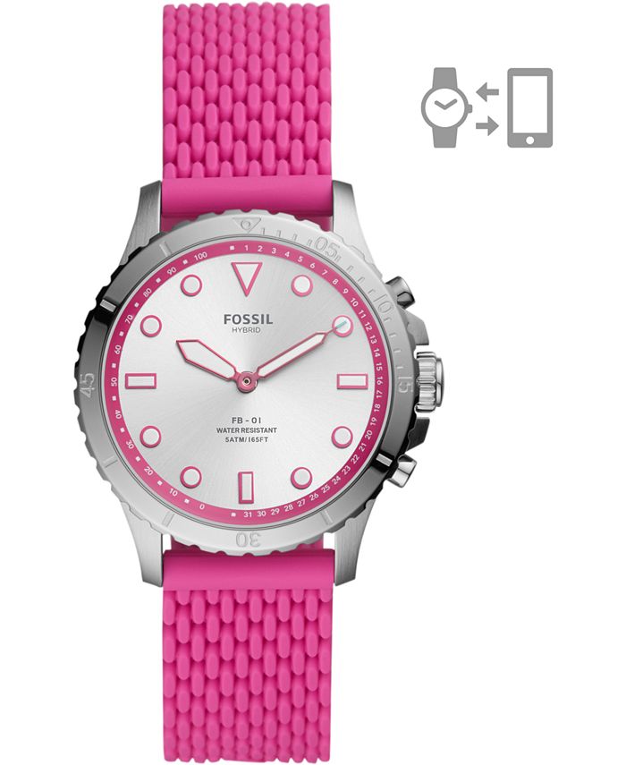 fossil smart watch pink