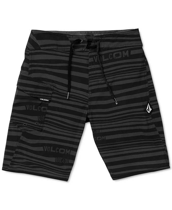 Volcom Big Boys Logo Stripe Mod Tech Boardshorts Reviews Swimwear Kids Macy S