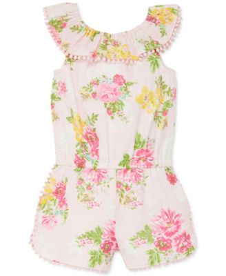 little me baby girl rompers
