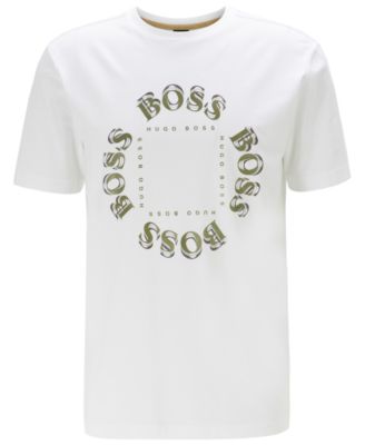 hugo boss mens white t shirt