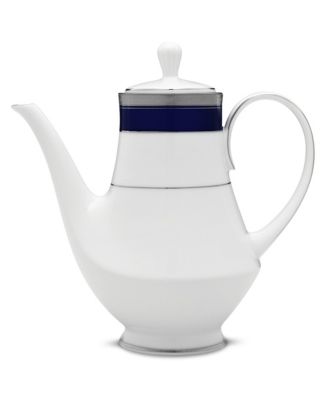 Кофейный сервиз Noritake Crestwood Cobalt Platinum, 49 унций.