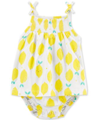 baby girl clothes with lemons