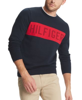 red tommy hilfiger jumper mens