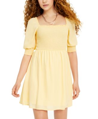 yellow dresses for juniors