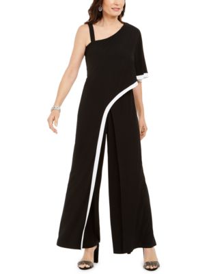 macy's one shoulder jumpsuit