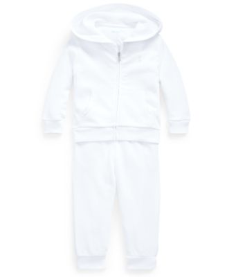 white french terry hoodie