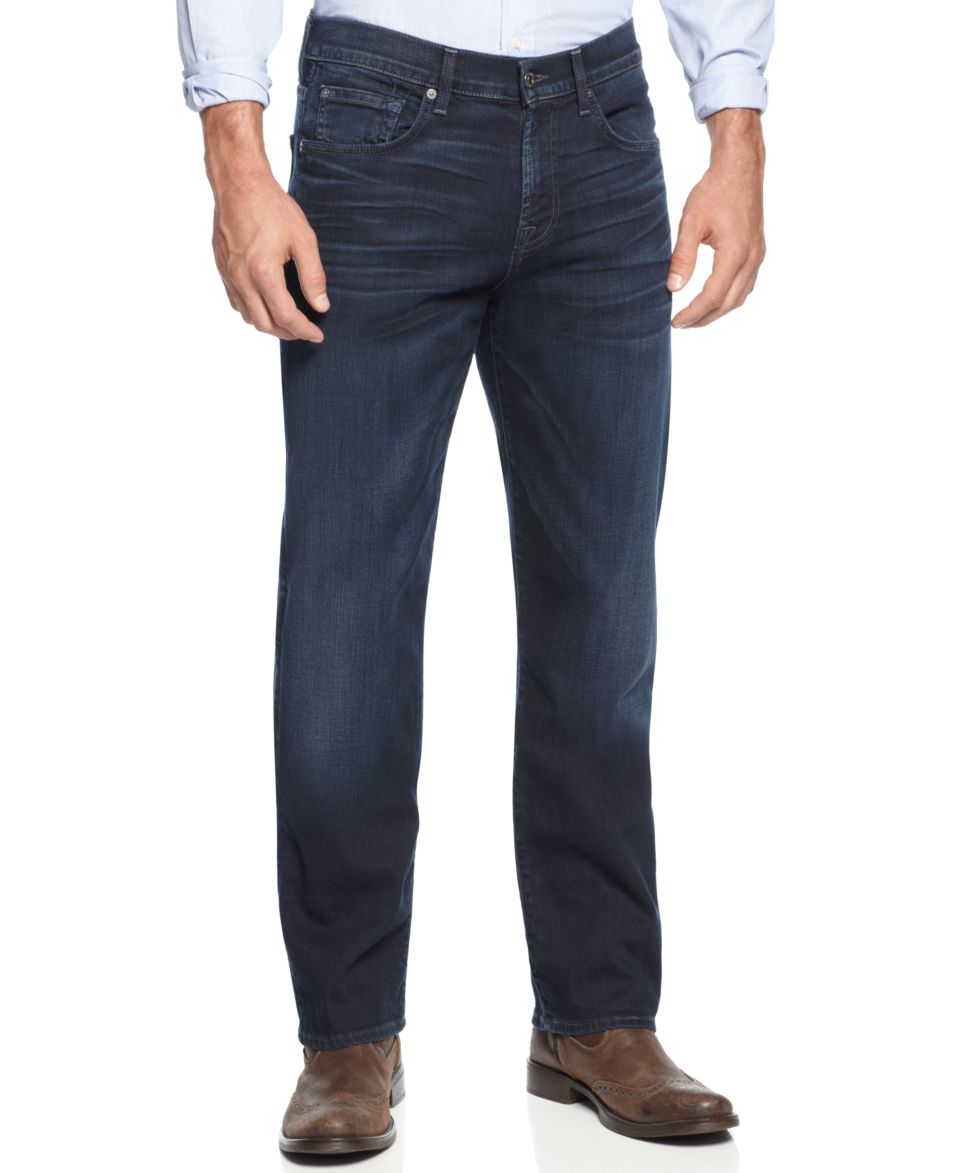 7 For All Mankind Carsen Easy Straight Leg Jeans, Clean Dark   Jeans   Men