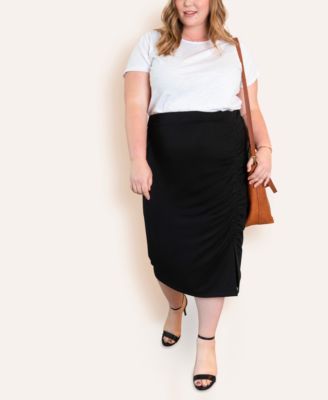 plus size pencil skirts cheap