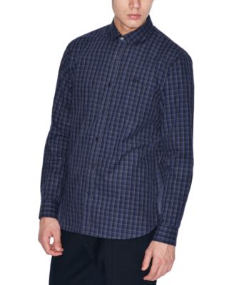 armani check shirt
